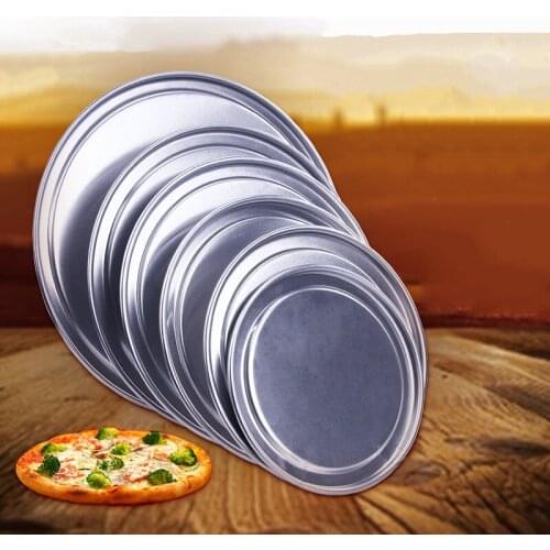 6/7/8/9/10/11/12 Inch Creative Pizza Baking Tray Non-Stick Aluminum Pancake Screen Pans Metal Bakeware Kitchen Pastry Tools