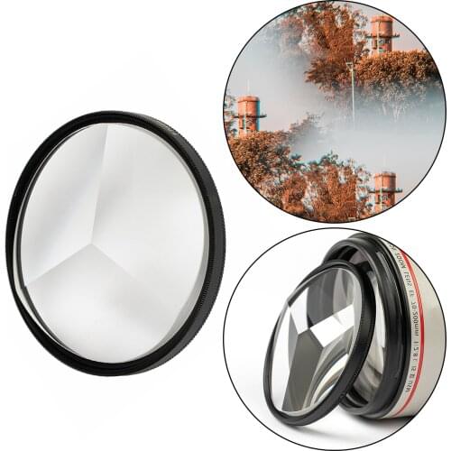 77mm Special Effects Triple Prism Camera Filter Variable Number of Subject Multiple Refractions SLR Camera Photographic Filters