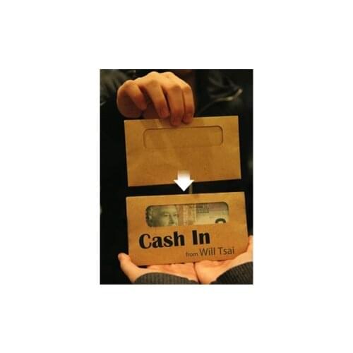 Free Shipping Cash In By Will Tsai (Gimmick+DVD) - Magic Trick,Close Up Magic,Illusion,Street Magic,Fun,Magia Toys Joke