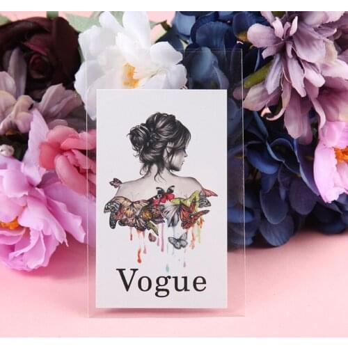 200pcs Free shipping clothing tag garment hangtag personized logo tags custom logo