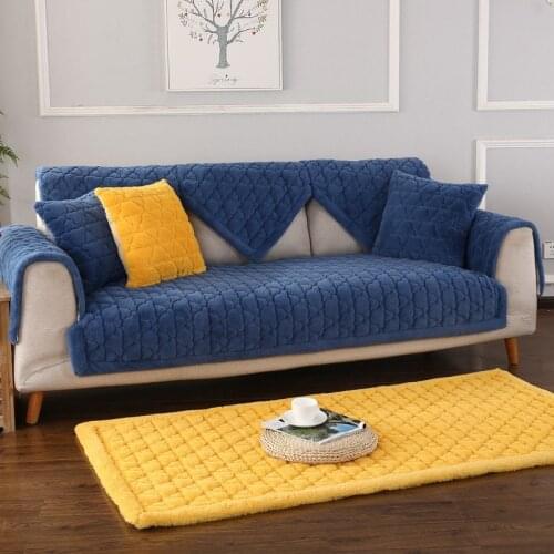 Thicken Velvet Fabric Sofa Cover Slip Resistant Slipcover Seat European Couch Cover Sofa Towel for Living Room Decor