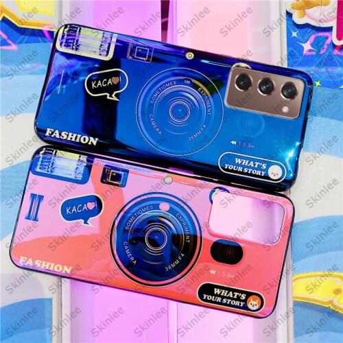 Skinlee Cartoon Blu-ray Soft Case For Samsung Galaxy Z Fold 2 Cute Camera Shockproof Silicone Cover For Samsung Z Fold 2 Case