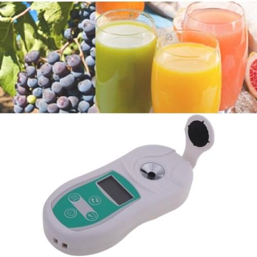 Digital Brix Refractometer Sugar Juice Honey Beer Brix Refractometer Cutting Fluid Sugar Testing Meter Range 0-32