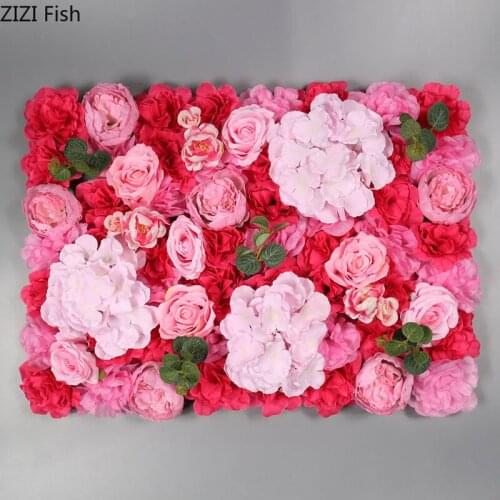 European-style Simulation Flower Wall Three-dimensional Background Wall Decoration Rose Fake Flower Wedding Indoor Window Decor