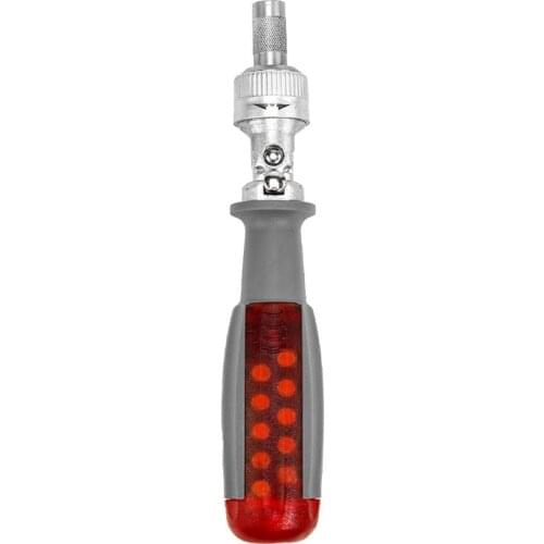 Two-Way Ratchet Screwdriver Set with 10 Bits 180° Alloy Elbow Screwdriver 6.35MM Screw Driver