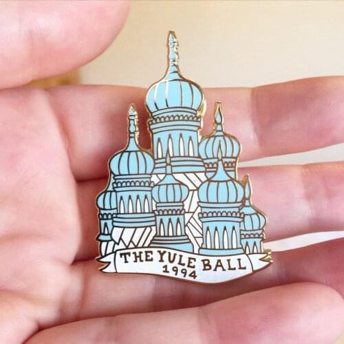 The Yule Ball Castal Brooch Pins Enamel Metal Badges Lapel Pin Brooches Jackets Jeans Fashion Jewelry Accessories
