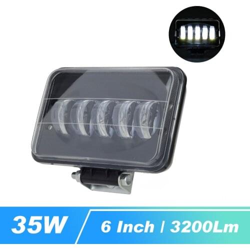 6 Inch 6D Lens Square Car Led Work Light 12V 24V for 4WD ATV SUV UTV DRL Lamp Trucks 4x4 Offroad Tractor Driving Lights