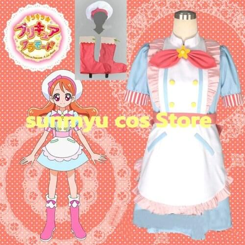 KiraKira Pretty Cure A La Mode Cure Whip Usami Ichika patissier Cosplay Costume,Custom Size