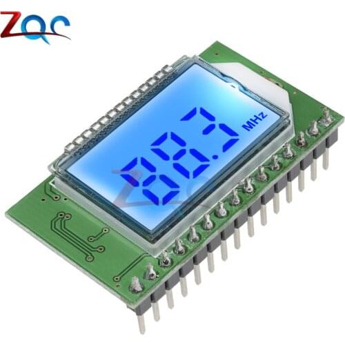 PLL LCD Digital Display 87-108MHz FM Radio Transmitter Receiver Module Wireless Microphone Stereo FM Radio Transceiver Module