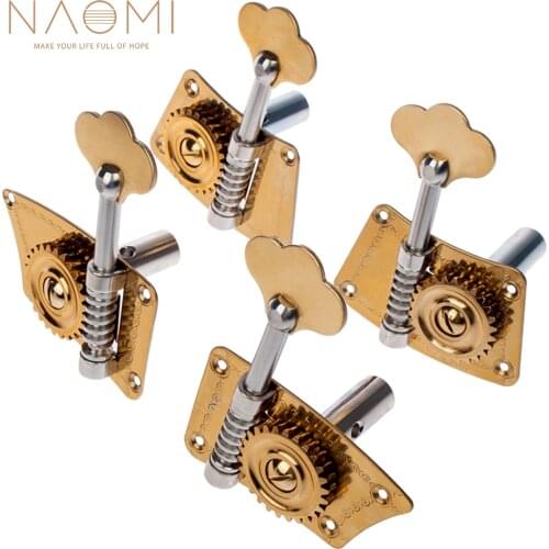 NAOMI Upright Bass Single Tuner Machine Bass Pegs Brass Material 4/4 3/4 Double Bass Tuning Pegs SET