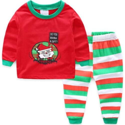 New Toddler Pajamas For Boys Kids Pijamas Boys Pjs Children Long Sleeve Cotton Nightwear Christmas Cartoon Pyjamas Homewear 2-7Y