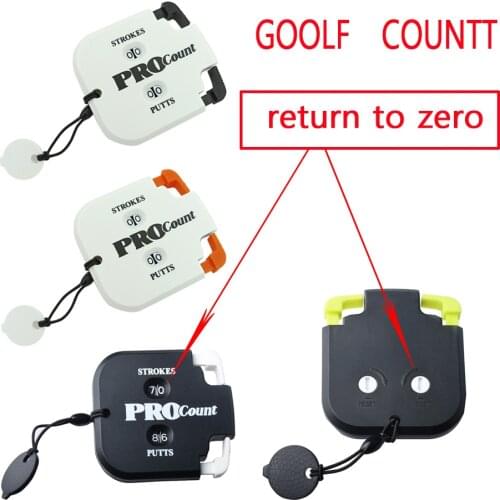 Mini Handy Golf Shot Count Stroke Putt Score Counter Two Digits Scoring Keeper With Key Chain Golf Training Aids Golf Accessorie