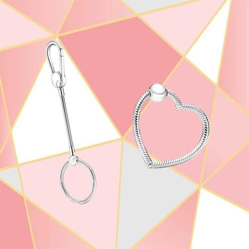 2021 Autumn New High-quality Heart-shaped Charm Buckle Medium Charm Handbag Buckle Series Female Fashion Diy Party Accessories