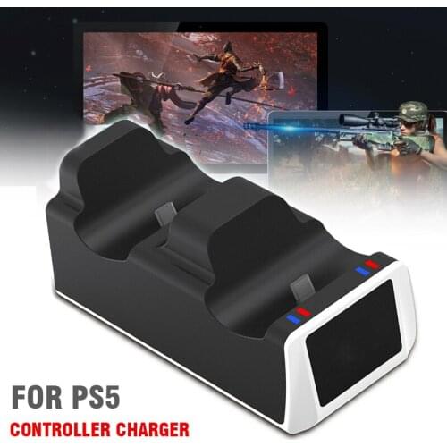 POHIKS 1pc Portable Durable Gaming Handle Charging Dock Wireless Game Controller Charger For PS5 Gamepad