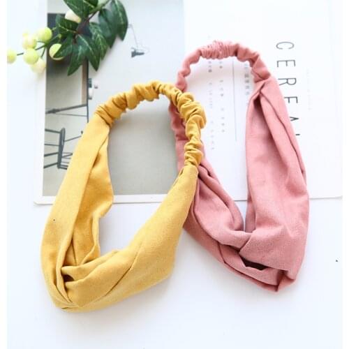 Twist Turban Headband for Women Bows Elastic Sport Hairbands Head Band Yoga Headbands Headwear Headwrap Girls Hair Accessories