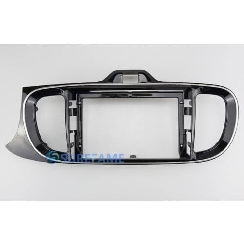 9 inch Car Fascia Radio Panel for KIA Pegas, Soluto 2017+ Dash Kit Install Facia Console Bezel Adapter 9inch Plate Trim Cover