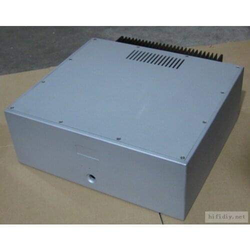 Promo # 2 Full aluminum amplifier case chasis white panel 440*160*390*mm