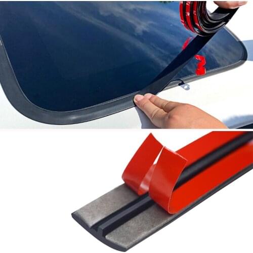 Car Windshield Rubber Edge Sealing Strip Auto Window Sealant Protector Seal Strip Roof Sound Noise Insulation Sticker Styling