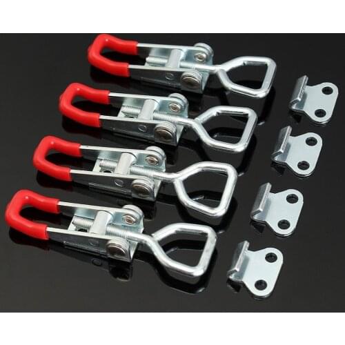 Hand Tool Toggle Clamp Antislip Red Horizontal Door Bolts Type Quick Clamp Quick Release Tool MUMR999