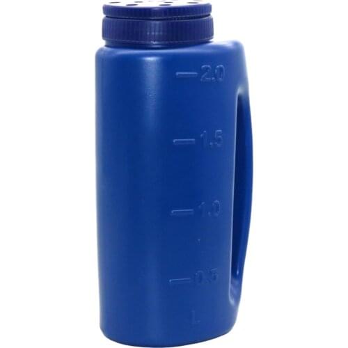 2 L Garden planting fertilization tank Seeder Adjustable plastic portable sprinkling fertilizer seed Fertilizing tool 1 Pc