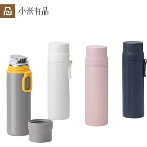 Youpin Funjia 450ml Thermal Cup Bottle Stainless Steel Thermal Vacuum Water Bottle Hot Coffee Lid Travel Cup Mug