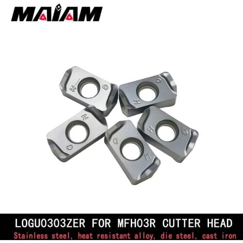 LOGU insert Fast forward Double-sided LOGU0303 LOGU030310 LOGU030310ZER CNC lathe maching center tool insert MFH cutter head