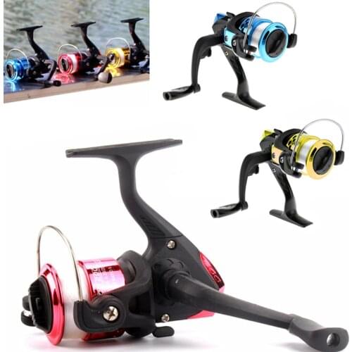 High Speed Gear Ratio 5.2:1 Spinning Small Fishing Reels with 50M Fishing Line 3 Colors Optional Gold/Red/Blue