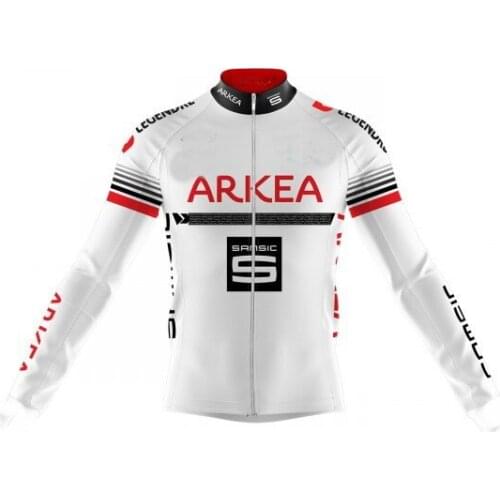 Winter Thermal Fleece Cycling Jerseys Autumn Winter Warm 2019 ARKEA SAMSIC TEAM Mtb Long Sleeve Men Bike Wear Cycling Clothing