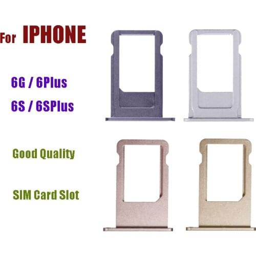 20pcs/lot New 6 6G 6S SIM Card Reader Holder Tray For iPhone 6 6SPlus Plus Sim Slot Tray Adapter with Tracking