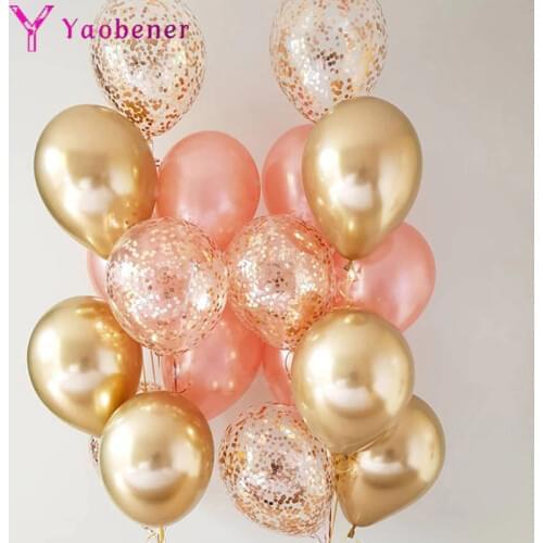 18pcs Confetti Balloon Happy Birthday Balloons 1st 1 2 3 4 5 18 21st 30 40 50 Years Birthday Party Decorations Boy Girl Babyshow