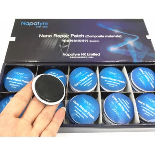 Round 43mm Quick Self - Adhesive Cold Patch Film Drying Rubber Car Inner Tube Vacuum Tire Patch Tool With Glue Free Tire Patch