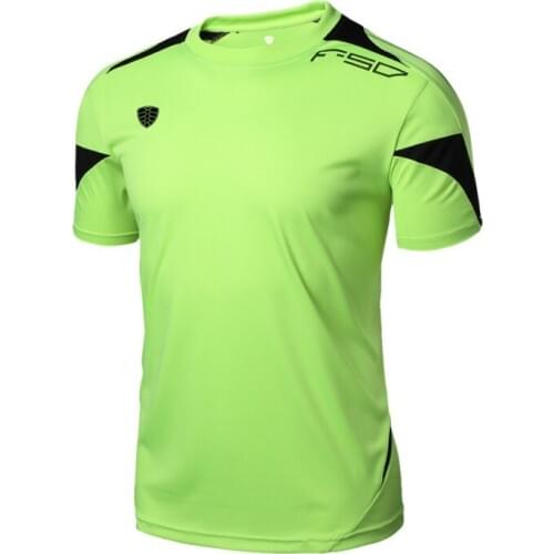 2018 Mens T-shirt Breathable Quick-drying Running Sportswear Man Wicking Short Sleeved T Shirts Men Tops New Arrival