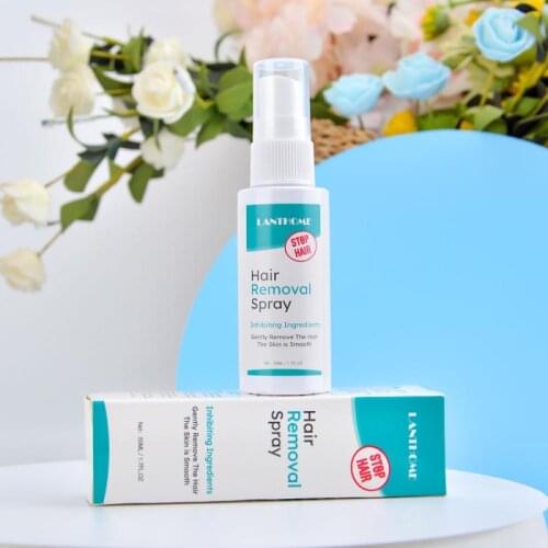 50ml Inhibit Hair Removal Spray Inhibitor Natural Aloe Ingredient Fast Gentle Moisturize Stop Hair Inhibiting Body Beauty TSLM1