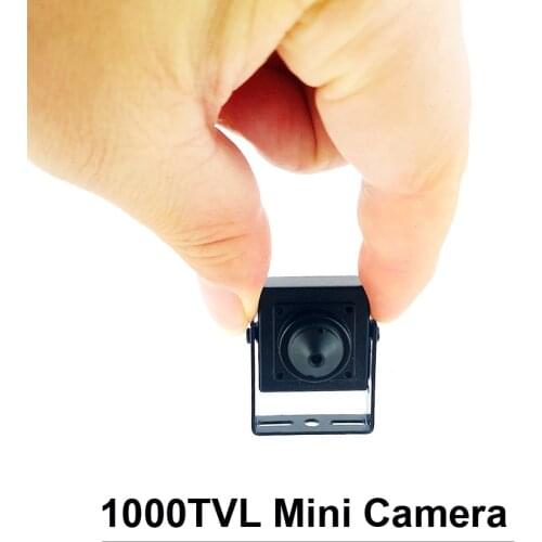 Analog Camera 1000TVL CVBS camera small peephole lens 25x25mm size metal mini box camera