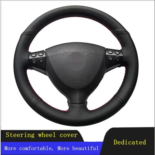DIY Car Steering Wheel Cover Black Hand-stitched Genuine Leather For Mercedes Benz A-Class A160 A180 E-CELL 2009 2010 2011 2012