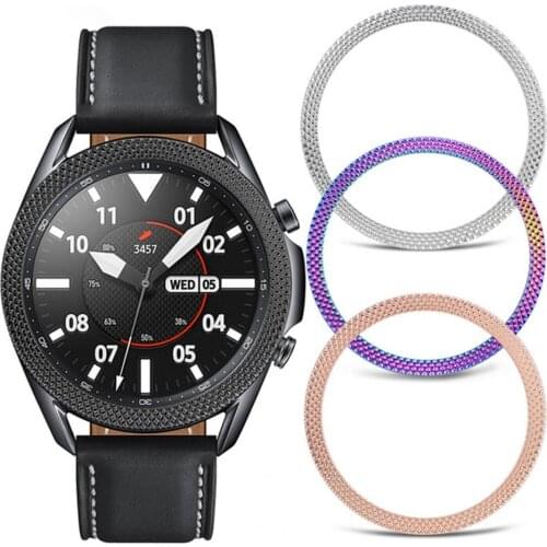 Metal Edge Cover For Samsung Galaxy Watch 3 45/41mm /watch3 Bezel Ring Dial Scale Speed Protective Case Watch Accessories