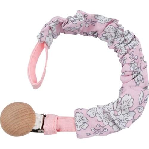 Baby Infant Cotton Pacifier Clip for Newborn Teething Soother Chew Dummy Chains