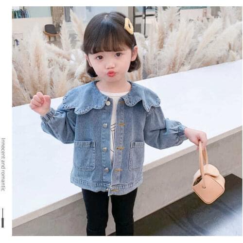 2021 new spring autumn/winter/summer Girls Kids Boys denim jacket comfortable cute baby Clothes Children Clothing