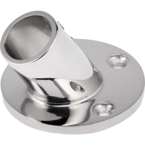Boat Rail Fittings 60 Degree Round Base Marine 316 Stainless Steel