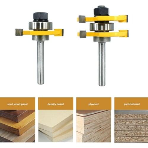 Hot Sale Tongue and Groove Assembly Bit Wood Cutters Milling Cutter For Woodworking