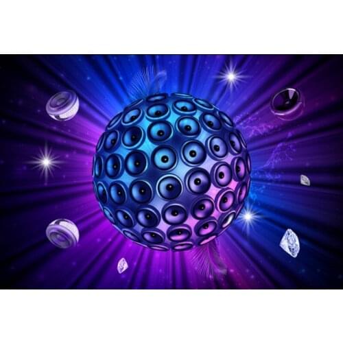 Colorful starry crystal ball meteor ceilings mural 3d ceiling murals wallpaper