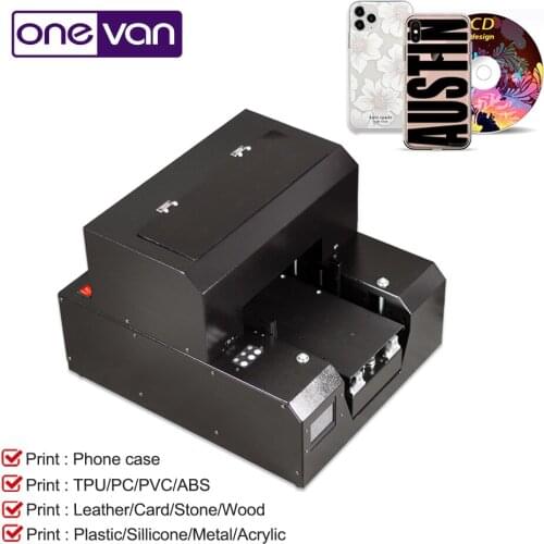Newest 2019 Multifuntion DTG Printer Automatic Smart Hot Sale A4 UV Printer For Metal Plastic Wooden With Quick Dry Ink
