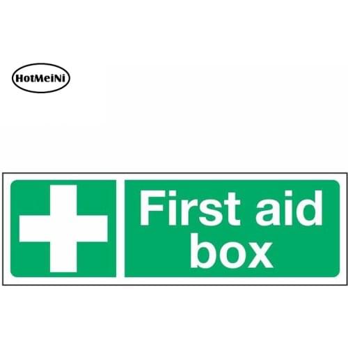 HotMeiNi 13cm x 4.3cm For First Aid Room Car Stickers Graffiti Decal Funny Repair Sticker Creative Occlusion Scratch Decor