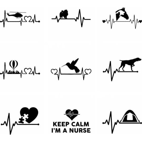 Car Stickers decor Decals Drop Shipping ECG Whirlybird Auto Sticker Decorative Accessories Creative Waterproof PVC 12*10CM