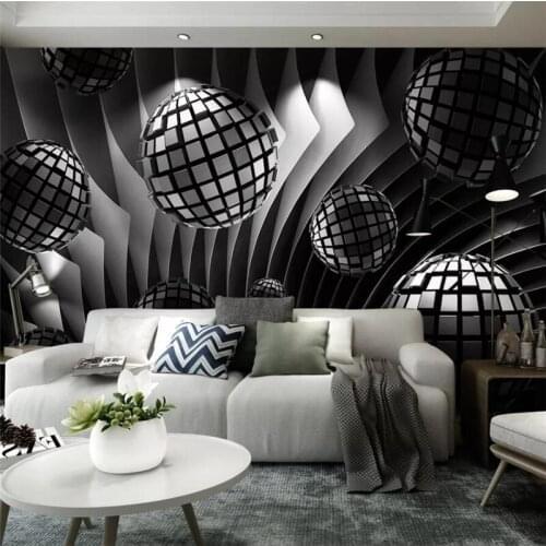 Beibehang papel de parede Custom wallpaper 3d murals stereo sphere expansion space modern minimalist sofa background wall paper