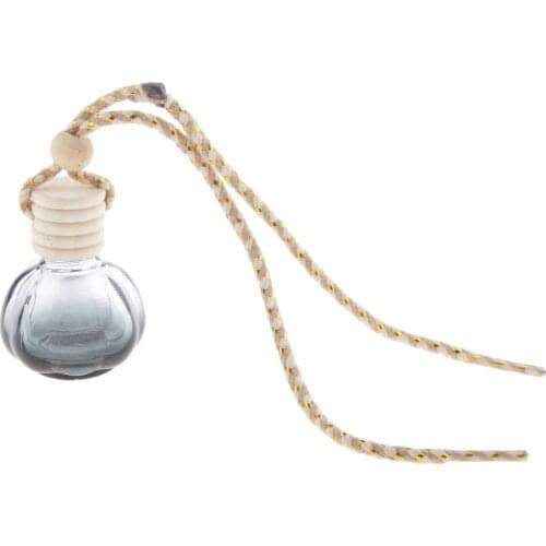 Charm Empty Glass Perfume Bottle Pendant For Car Hanging Decor Square, Decorative Perfume Bottles 40-set