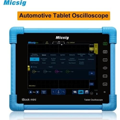 2021 HOT SALE Micsig Automotive Tablet Oscilloscope Handheld Portable Ignition Oscilloscope 100Mhz 2/4CH ATO1104