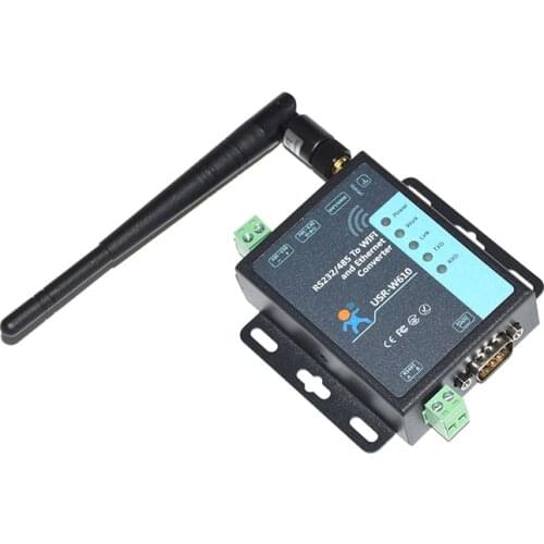 Serial Port RS232 RS485 To WiFi Ethernet RJ45 Converter IOT Server USR-W610 Hardware Watchdog Modbus RTU to TCP support AP STA