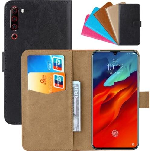 Luxury Wallet Case For Lenovo Z6 Pro PU Leather Retro Flip Cover Magnetic Fashion Cases Strap
