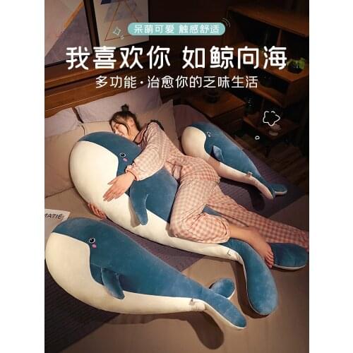 Cute Soft Plush Toy Anime Dolls Simulation Whale Girl Sleeping Pillow Kawaii Stuffed Toys Stuffed Animals Kids Gifts BC50MR